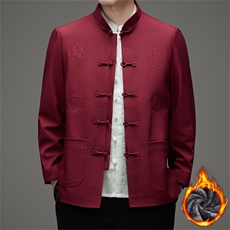 常货中老年加绒棉衣唐装外套男士复古盘扣风棉服外套中式唐装，男装棉衣，钱塘723