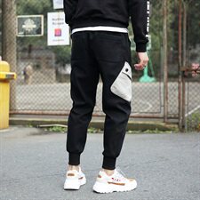 20秋装新款日系大码潮流休闲工装宽松束脚裤哈伦九分裤K821-P50，男装休闲裤，电商A009A（原A058A）