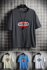 夏季短袖t恤纯棉男生上衣服打底衫新款宽松潮流潮牌DS737T，男装T恤，电商A102