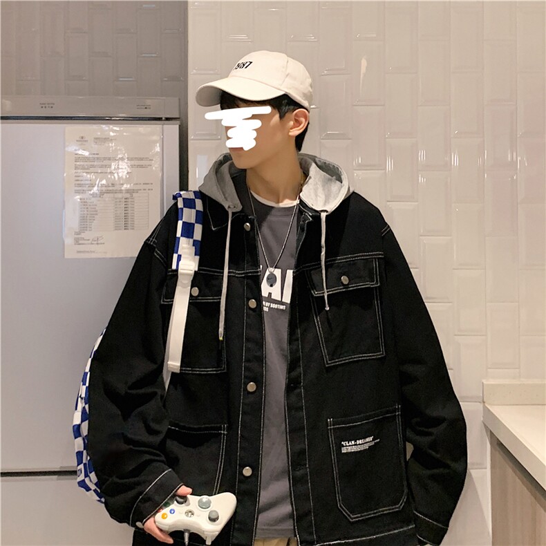 JK668-P80-控108现货撞色牛仔夹克外套,男装工装外套,星座116
