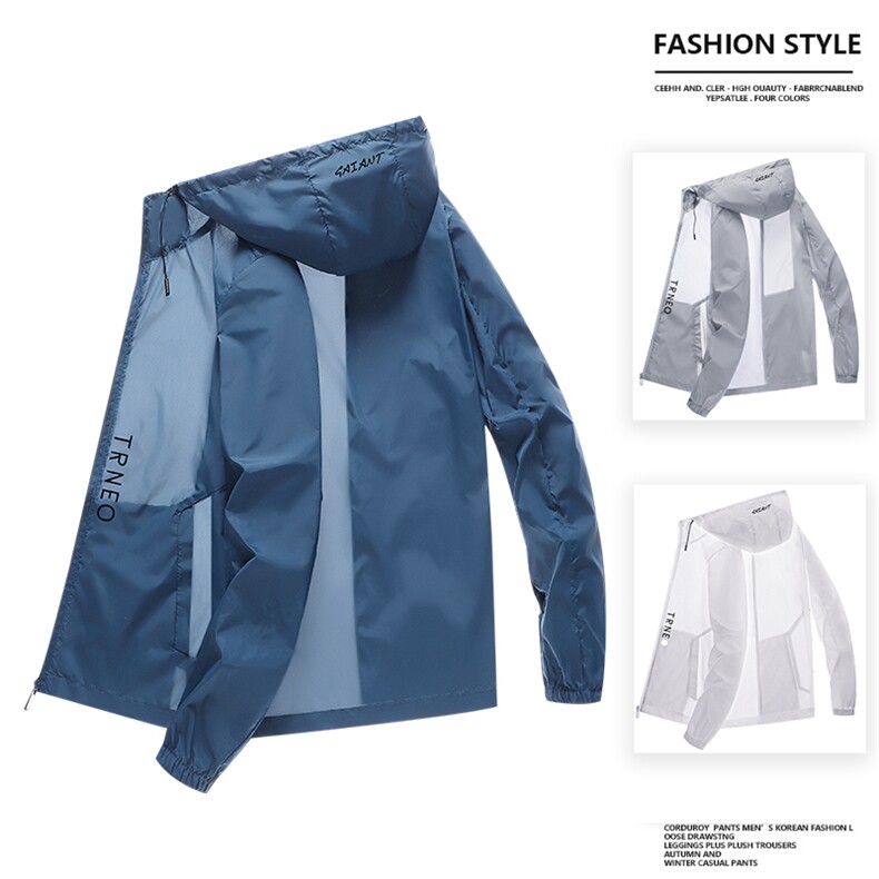 夏季时尚轻薄户外连帽防晒服青年情侣潮流皮肤衣钓鱼服FS2086-P20图片
