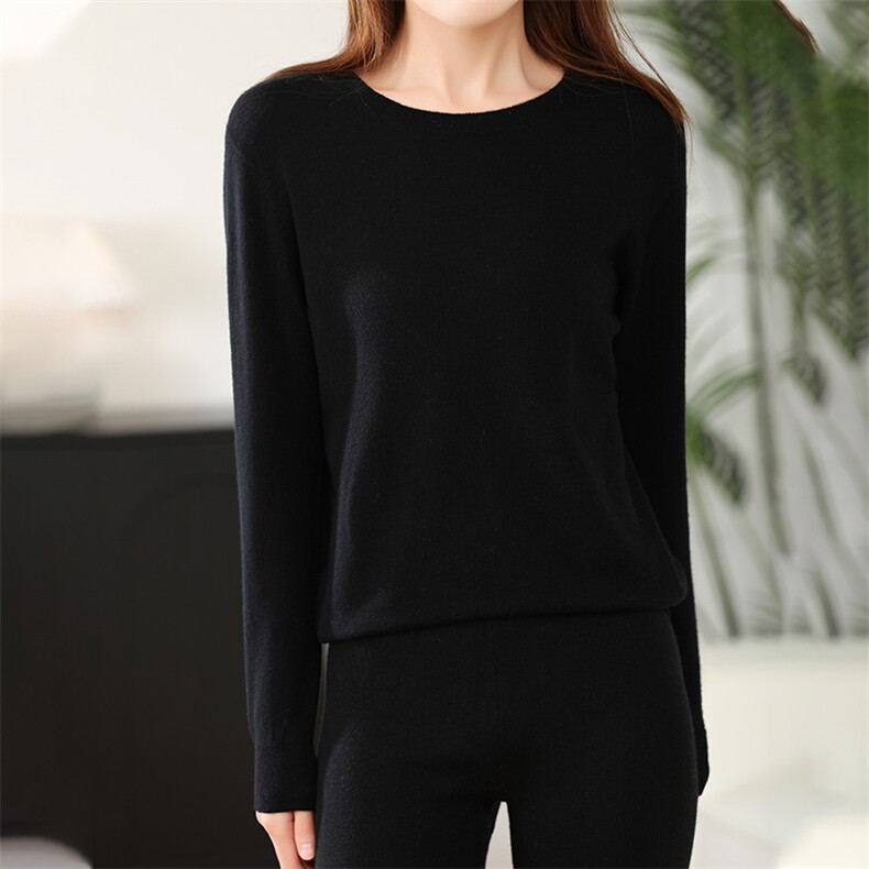 女士高腰显瘦羊毛打底裤羊毛保暖舒适冬季必备单品，女装打底裤，飞艺羊绒