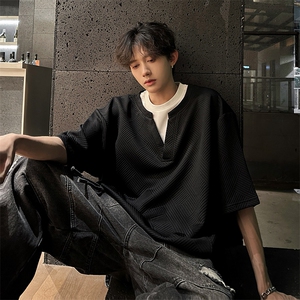 纯色男高潮男T恤百搭  A071-T33-P38图片