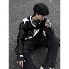 原版贴布刺绣百搭长袖ZW0132-P45，男装卫衣，星座313A(原308A-2)