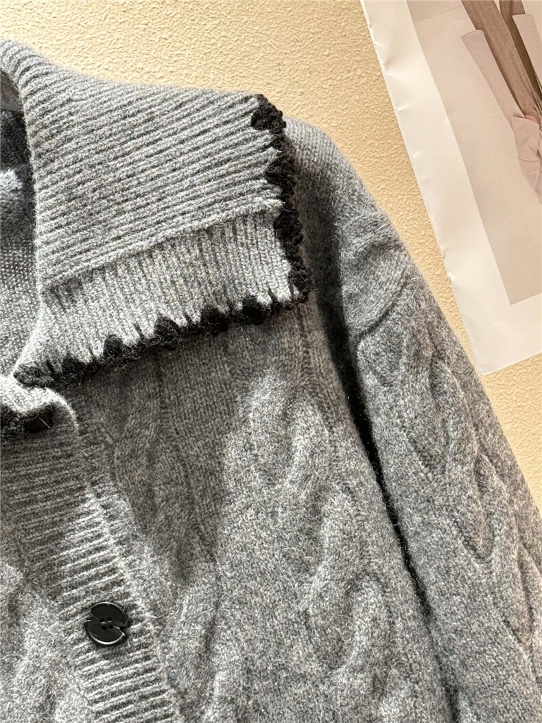 羊绒开衫女外套秋冬新款山羊绒毛衣针织衫外搭,女装羊绒衫,大千羊绒