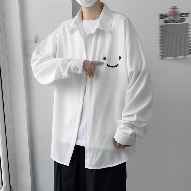 春夏季新款衬衫潮流慵懒男方领宽松型衬衫SC2225P35,男装衬衫,星座1116-2