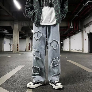 牛仔裤男宽松直筒裤K7012P39图片