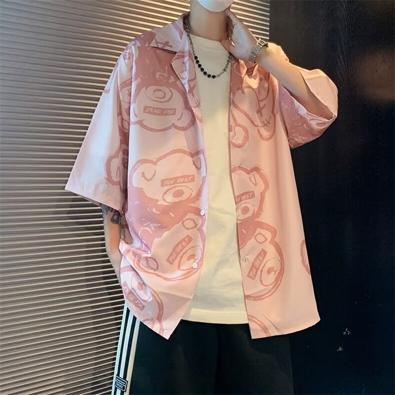 男士短袖夏季2024新款衬衫T3114P28,男装衬衫,星座1116-2