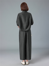 现货2026夏季新款宽松大码洋气减龄莱赛尔提花衬衫套装两件套，女装套装/套裙，深水步