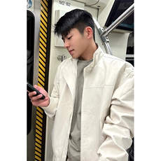 26春装新款美拉德立领飞行夹克boxy廓形休闲百搭外套上衣JK6500，男装夹克，电商A486