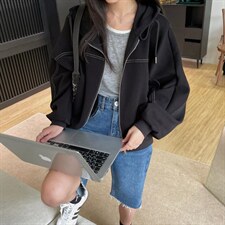 卫衣外套，女装卫衣/绒衫，mo cha dan