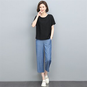 天丝上衣女夏2025新款中年妈妈宽松圆领红色短袖T恤休闲洋气小衫图片