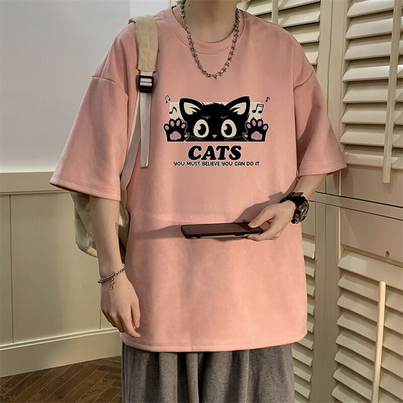 麂皮绒短袖t恤男大码半袖男酒店风JD82389-P25,男装T恤,电商A040