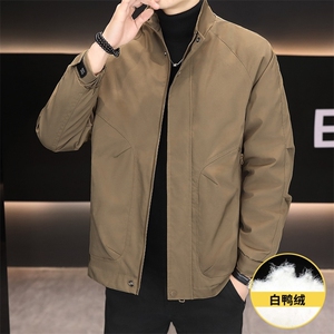羽绒服男新标50白鸭绒夹克外套休闲时尚立领男士上衣Y3076-P140图片
