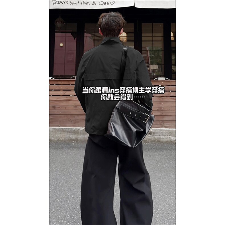 潮街休闲款式情侣百搭上衣街头时尚复古元素时髦夹克HY803TP60,男装夹克,电商A102B
