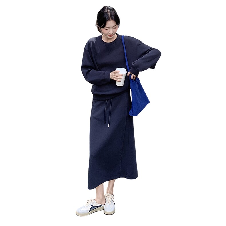 秋季新品老钱风休闲套装2601-P165-K235,女装套装/套裙,2D013
