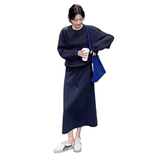 秋季新品老钱风休闲套装2601-P165-K235，女装套装/套裙，2D013