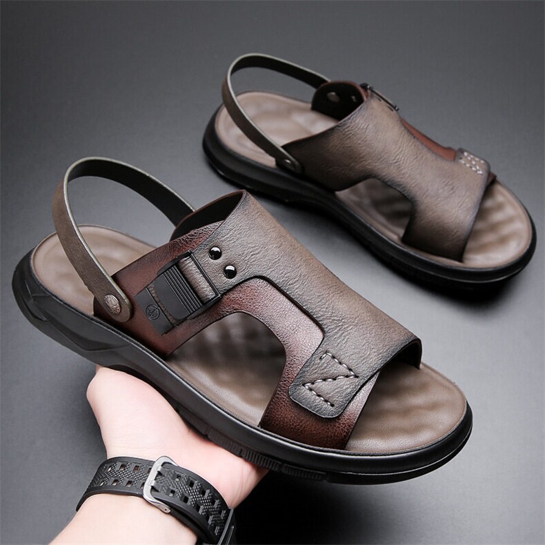 X4893-p115凉鞋男夏季休闲驾车鞋沙滩鞋两用外穿凉拖鞋，男鞋凉鞋，星座1407-3