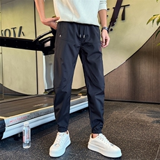 KK188-P58秋冬刺绣休闲裤男士百搭舒适亲肤束脚裤痞帅宽松长裤，男装休闲裤，星座215（原电商B249）
