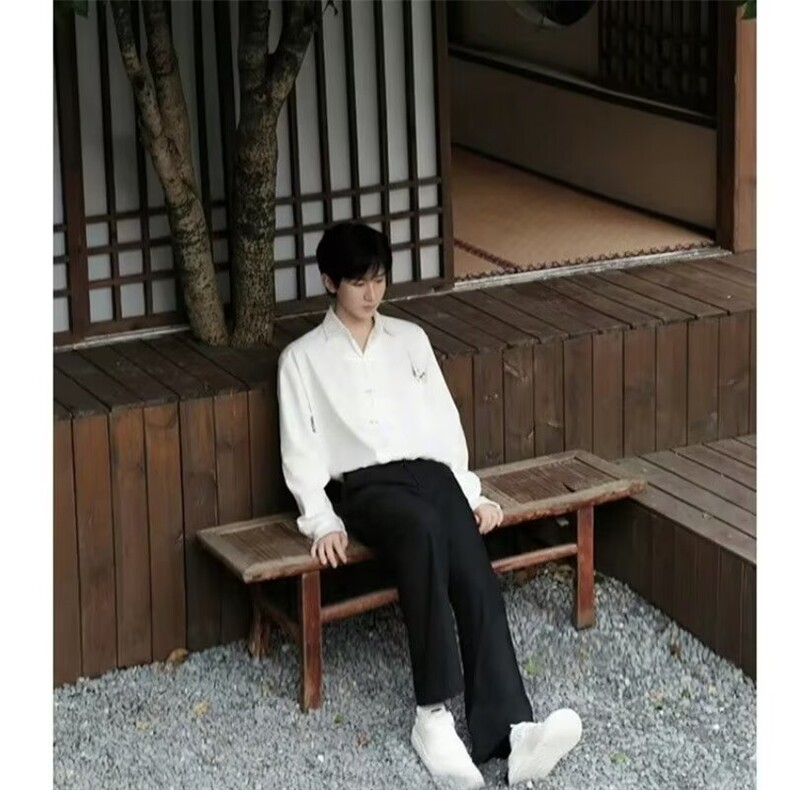 新中式刺绣长袖衬衫男女春秋季设计独特别致上衣外套WCS0111-p40,男装衬衫,星座1008