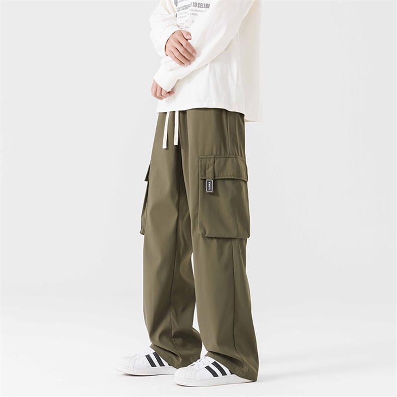 K188-P48秋冬季新款休闲裤男工装裤子青少年水洗卫裤男宽松P48,男装休闲裤,星座217-4