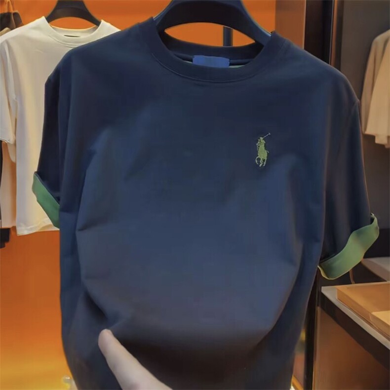 胸前小战马透气舒服时尚百搭半袖情侣款休闲百搭9213-TP51,男装T恤,电商A089-1