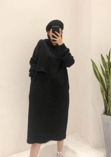 秋季长款卫衣裙，女装卫衣/绒衫，E·呀