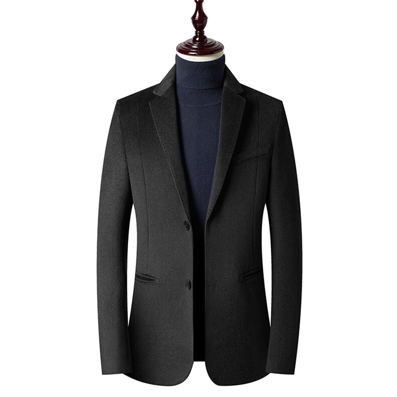 D2326冬季男士新款毛呢西服大衣羊毛外套呢子西装P300,男装西服,电商B360