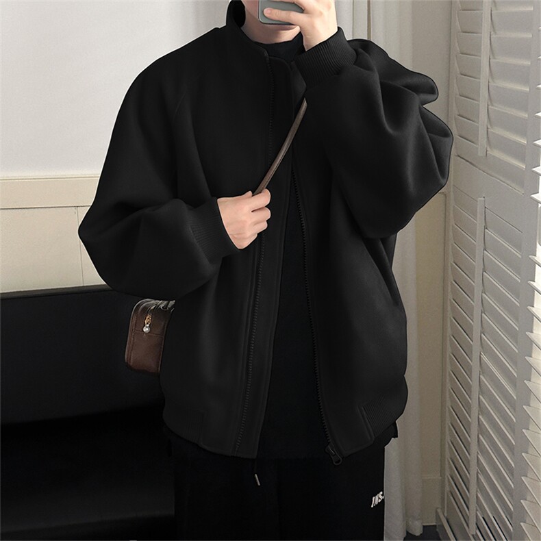 秋冬现货新款呢料外套男立领休闲呢子夹克A351-AJ2519-P115控168,男装夹克,电商A351