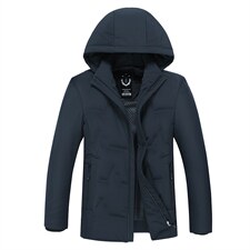 新款2023冬季羽绒服男装连帽白鸭绒外套中年爸爸装SFT81678-P295图片