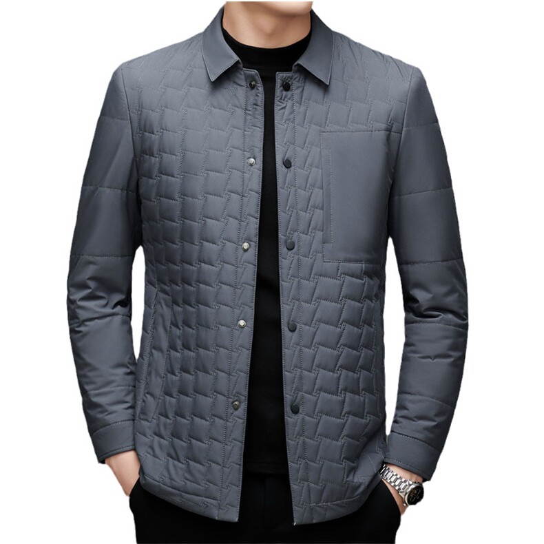 2021爸爸棉衣冬季男中年休闲外套翻领中老年棉服MNSA219918-P200，男装棉衣，电商B212（原钱塘6029）