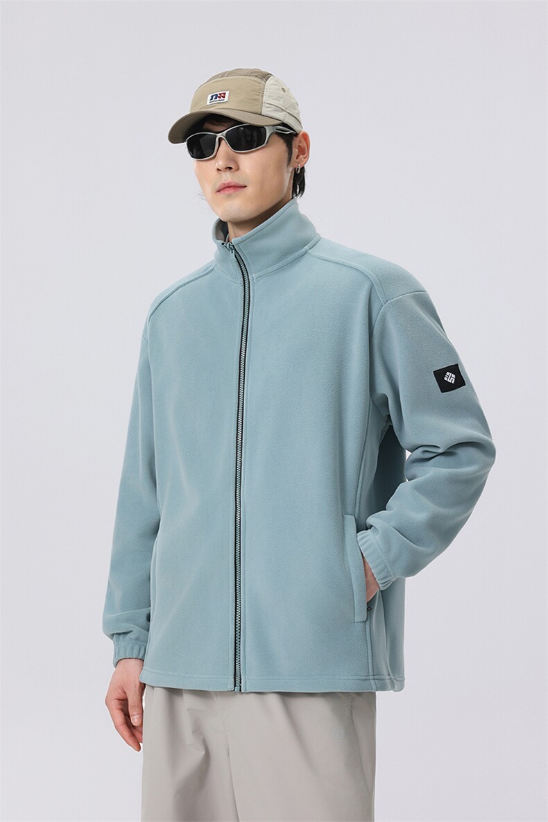 2025新款秋冬奥粒绒基础纯色休闲百搭开衫卫衣256518-P55,男装夹克,电商B306