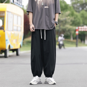 夏季薄款直筒裤潮日系宽松休闲裤男牌潮流阔腿束脚裤 K3770-P30图片