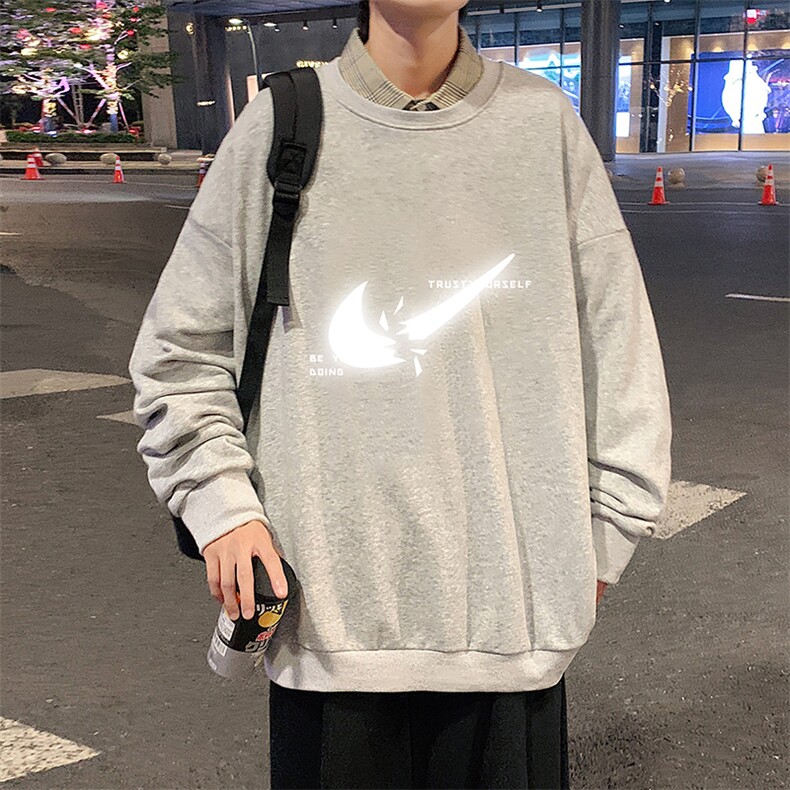 S6111-P28加绒款-P33秋季圆领卫衣男大码韩版宽松长袖外套,男装卫衣,电商A040