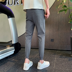 秋季新款休闲裤男士修身小脚裤简约百搭男生裤子潮901K326p45，男装休闲裤，星座901