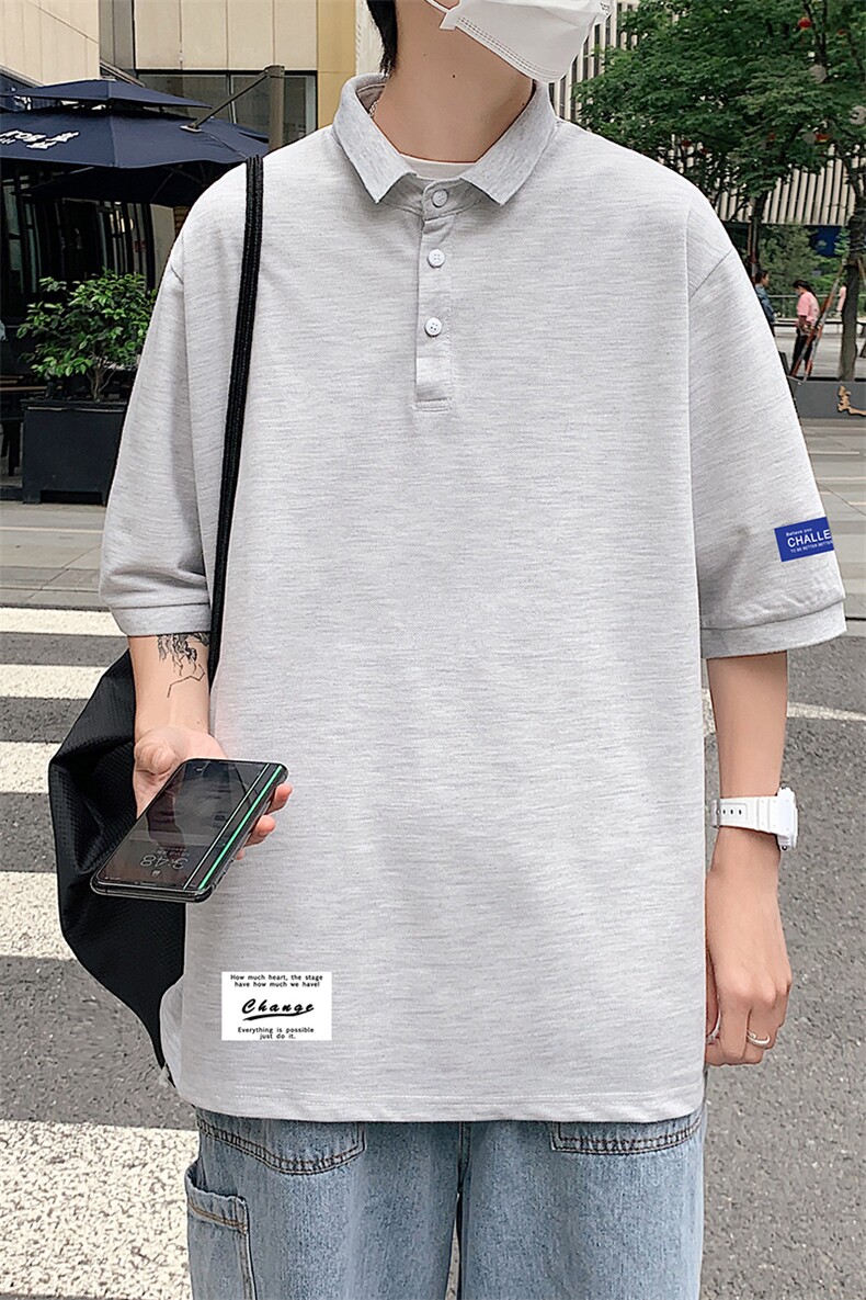 PL57062-P35翻领短袖polo衫男大码胖子半袖t恤男有领保罗衫,男装Polo衫,电商A040