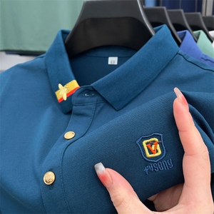 polo衫男士短袖新款商务休闲男装衣服翻领t恤男夏季薄款舒适半袖图片