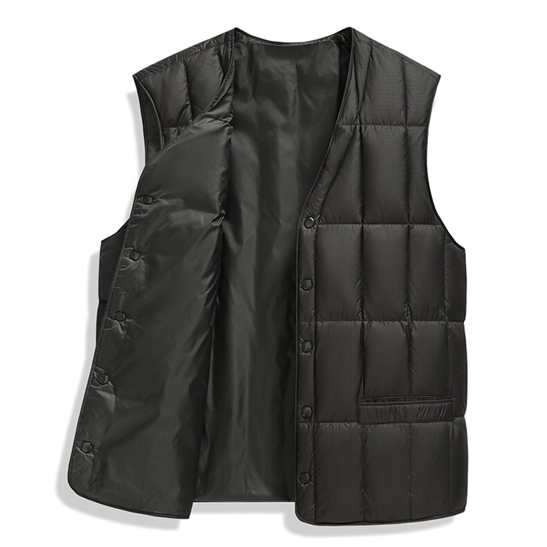 冬季男士加厚羽绒马甲简约男装背心外套休闲A266-YRMJ01-P125，男装背心/马甲，电商A266