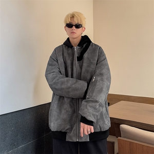 绗棉特批100控158178美式连帽机车棉服棉衣面包服外套男MY245图片