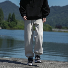 宽松束脚裤男生休闲裤加绒裤厚款棉花绒长裤KD618-P65控88，男装卫衣，电商D312-1