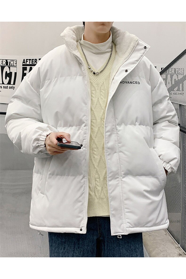 新款男百搭设计感纯色港风棉衣M066-P90控148,男装棉衣,星座717