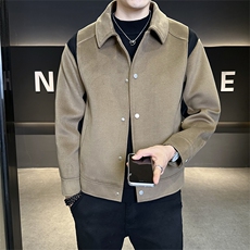 秋冬季新款呢料加厚毛呢外套呢子夹克男2558-P140控券后188，男装夹克，电商B321-1