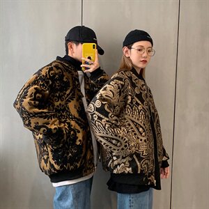 备大货主推差价大！mj202  P120秋冬刺绣情侣夹棉加厚夹克外套图片