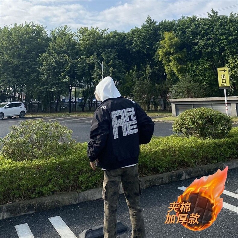 潮牌街头棒球服外套男士春秋季2025新款潮流休闲夹克男女宽松百搭,男装夹克,星座715-4