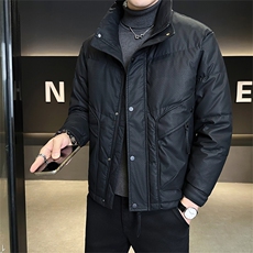 标50绒店主风男士立领皮羽绒服保暖外套5856-P235(控券后318)，男装羽绒服，电商B328