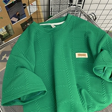 7个高点击抖音直播品质宽松短袖男T恤X416b-1-DT383-P35限49，男装T恤，星座416B-1