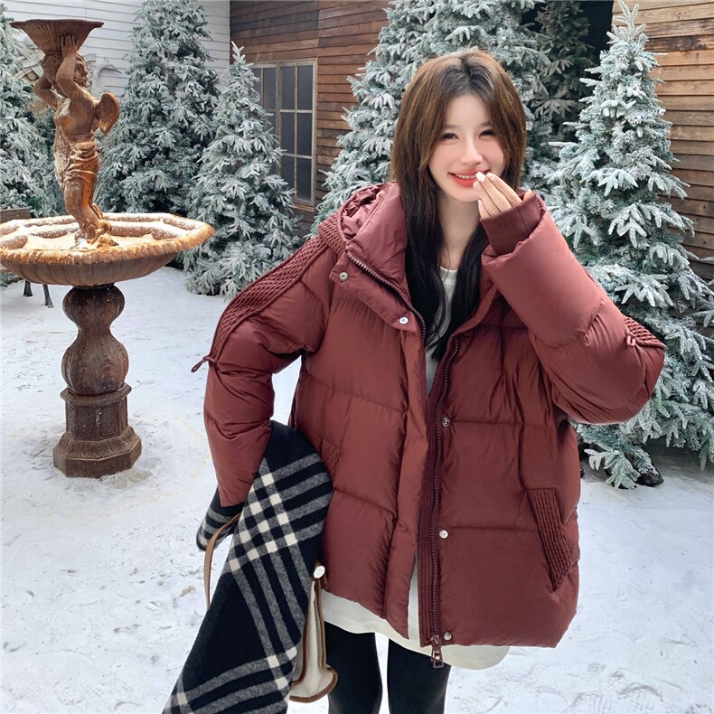 20252025年冬季90白鸭绒服短款加厚RF2C290-6896#-P395-585，女装羽绒服，蝶眷