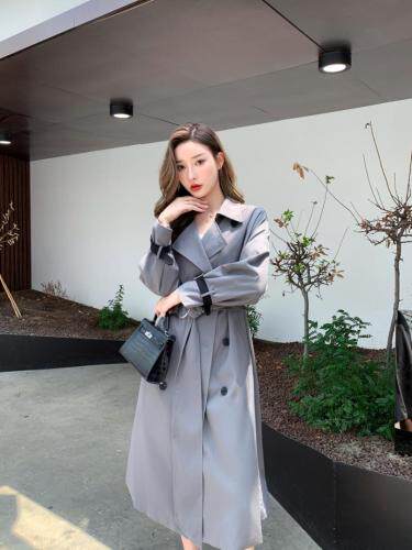 【东方名裳】风衣2021秋装新款高端大气赫本风外套，女装风衣，东方名裳