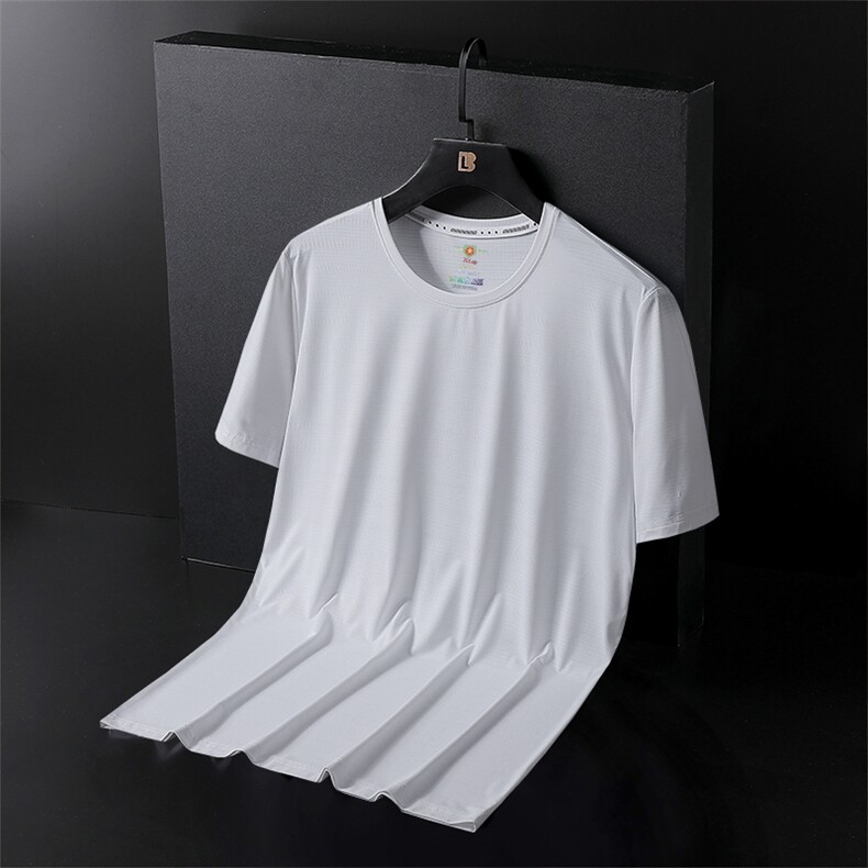 2026夏季新款冰丝透气速干大码情侣T恤(女款M-4XL)T910-P28,男装T恤,星座109