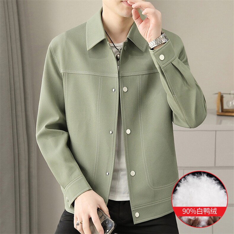 M981-P17090新标白鸭绒针织明线夹克羽绒服秋冬新款,男装羽绒服,星座507A（原星座306B-2）